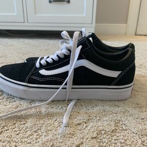 Black old skool vans
